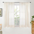 BGment Beige Linen Curtains 48 Inch Length by BGment