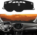 Dashboard Cover Mat Custom Fit for 2018-2023 Chevrolet Traverse Dash Cover Nonslip Dash Mat Protector Sunshade No Glare Black