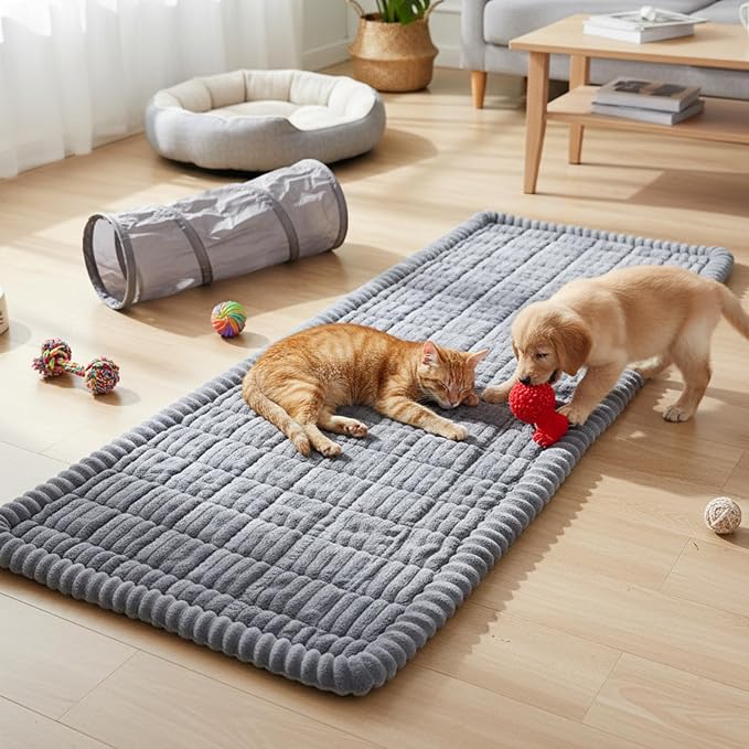 Fixwal Waterproof Flannel Dog Couch Cover, 27.6" x 59", Light Gray | Integrated - Image 9