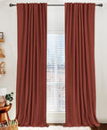 Faux Linen Total Blackout Curtains by 100BlackoutShield