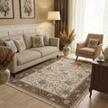 GarveeHome 5x7 Area Rug Brown Washable Rugs by GarveeHome