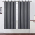 Grey Thermal Blackout Curtains/52 x 72 Inch/Set of 2 Panels Room Darkening by Lemomo