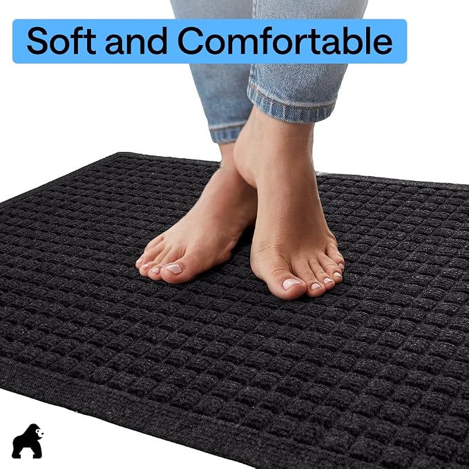 GORILLA GRIP® Ultra Absorbent Front Door Mat Outside Entrance, Traps Dirt and - Image 7