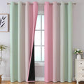 Sage Green and Pink Ombre Blackout Curtains by ESTELARTEXTILER
