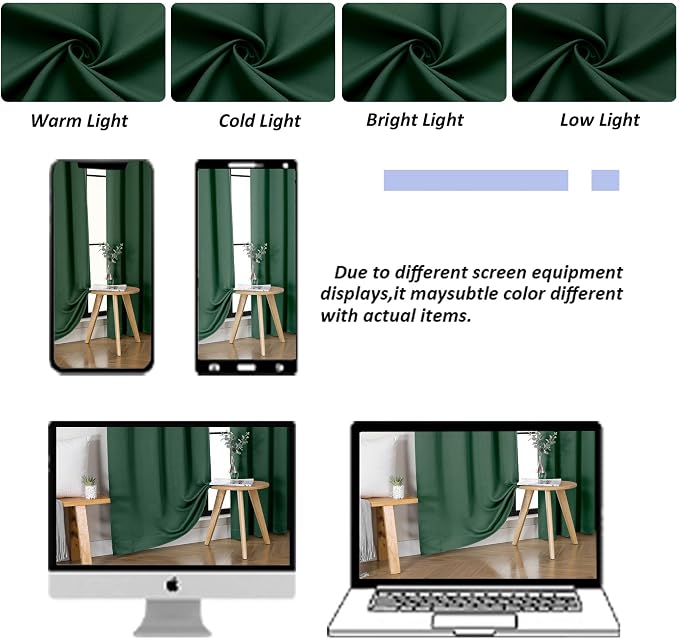 Simplebrand Ava Ever Green Blackout Curtains - Image 9