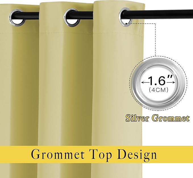 NICETOWN Bedroom Room Darkening 110 inch Curtains - Image 2