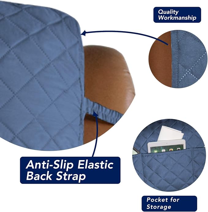 PureFit Reversible Recliner Chair Covers Couch Covers - Image 3