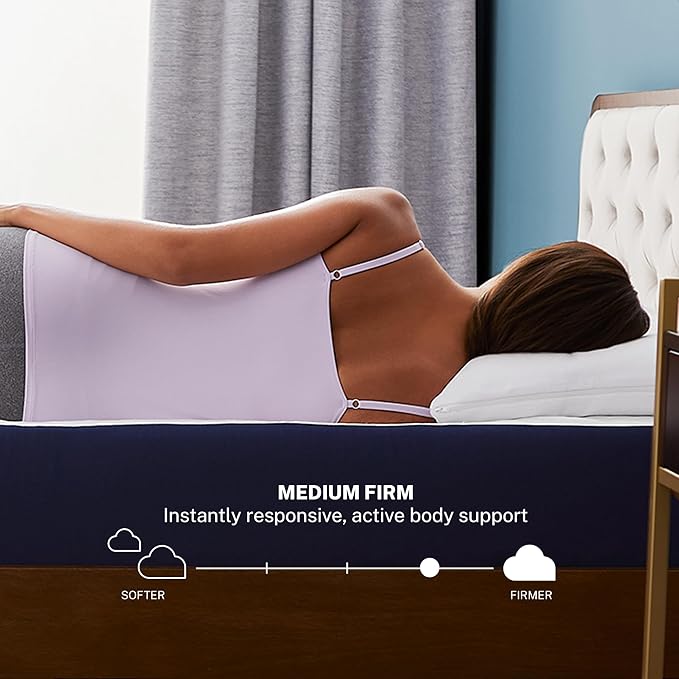 Sleep Innovations Marley Hybrid 10 Inch Cooling Gel Memory Foam and Innerspring Coil Mattress, Cal King Size, Bed in a Box, Medium Firm Advanced Support