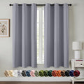 MIULEE Blackout Curtains for Bedroom 2 Panels 40 x 54 Inch Long Silver Grey | by MIULEE