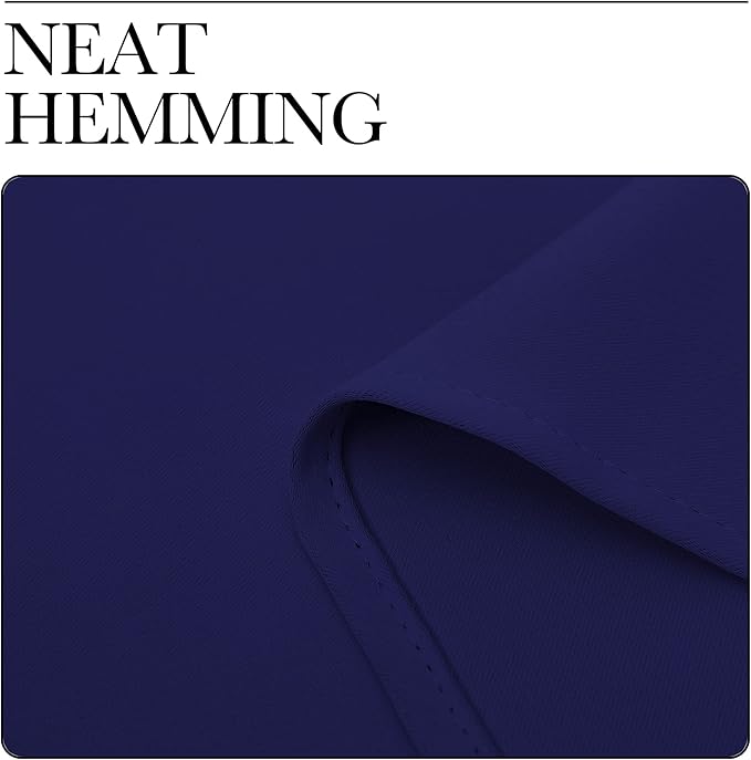 NICETOWN Blackout Draperies Curtains, All Season Thermal Insulated Solid Grommet Top Blackout Curtains/Drapes for Kid's Room (Royal Blue, 1 Pair, 55 x 68 inches)
