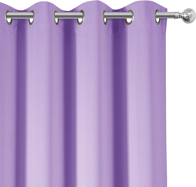 Blackout Curtains 66 x 84 inch/Lavender Curtains Set of 2 Panels/Thermal - Image 7