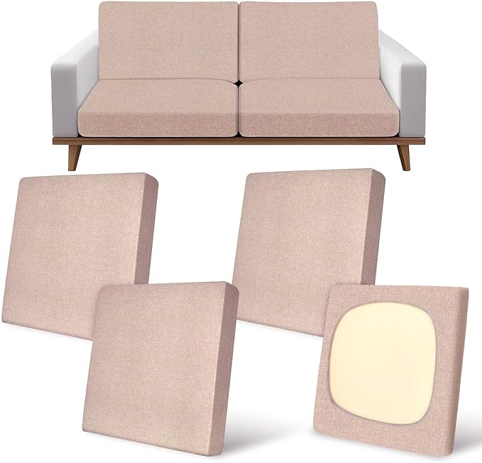 4Pcs Patio Cushion Covers Stretch Outdoor Furniture Protector Slipcovers | by pickyNproud