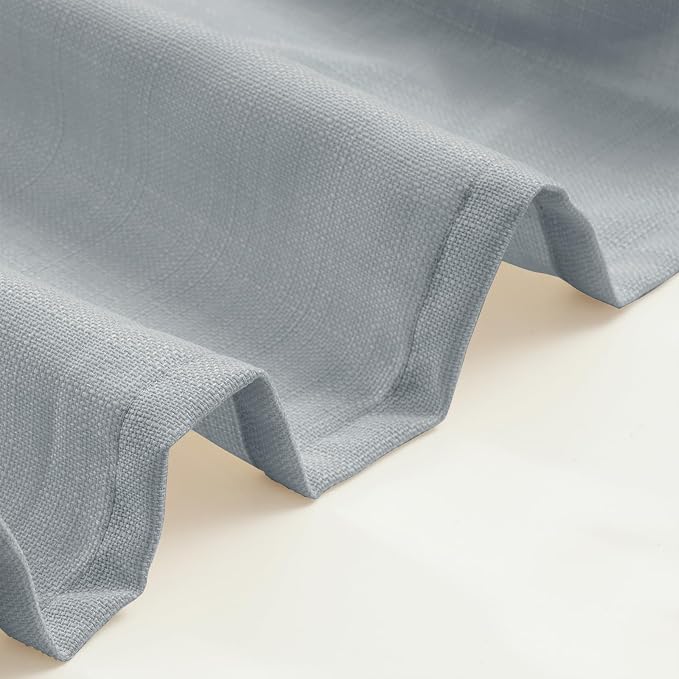 Haze Blue Linen Curtains 95 Inch Length - Image 6