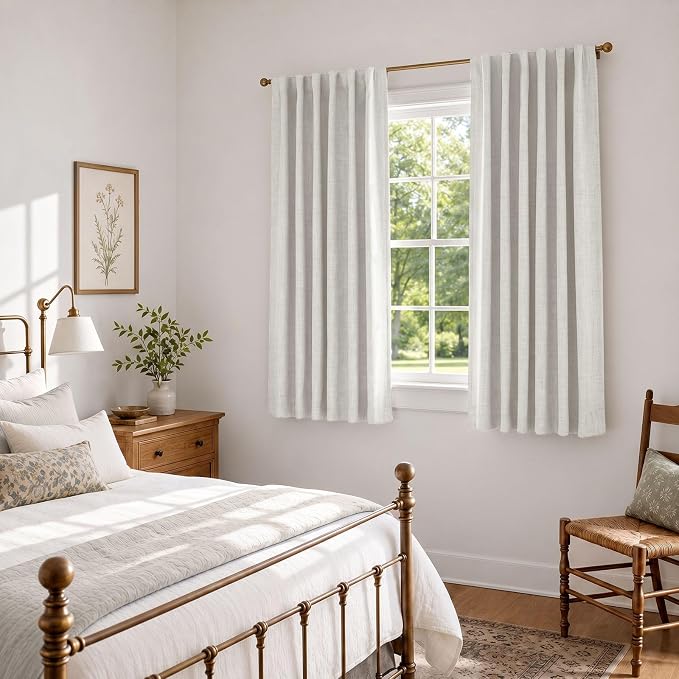 Linen Textured Total Blackout Curtains - Image 5