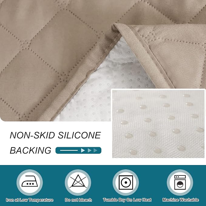 Turquoize 100% Waterproof Sofa Covers Chaise Lounge L Shape Sofa Protector Slip - Image 7