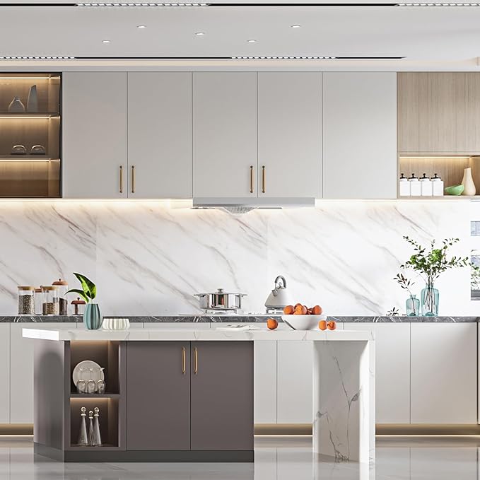 Asidrama 20 Pack 5 Inch(128mm) Champagne Bronze Kitchen Cabinet Handles, Cabinet Pulls Kitchen Cabinet Hardware for Cupboard Drawer Pulls