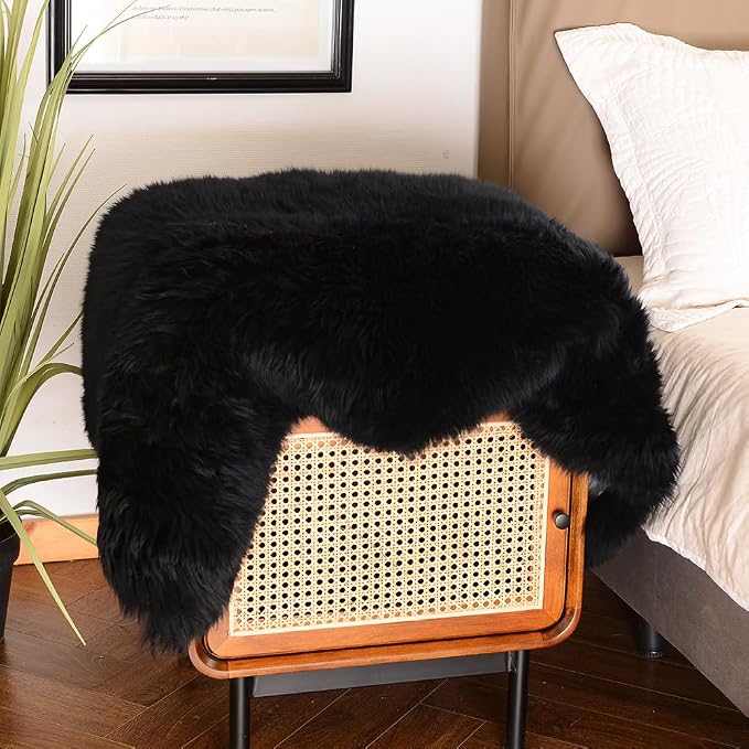 LLB Genuine Sheepskin Area Rug Wool Rug Fur Carpet Fluffy Shaggy Fur Rug - Image 6