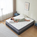 Full Size Mattress, 12 Inch Hybrid Mattress in a Box with Independent Pocket Spring - Zoned Support, Soft and Comfortable, Pressure Relief, Medium Firmness, CertiPUR-US Certified