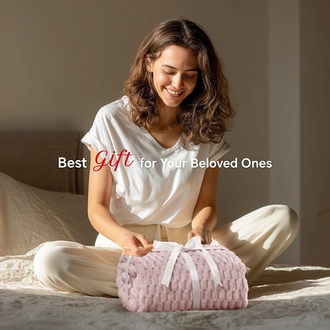 BEDELITE Lotus Pink Throw Blanket - Image 2