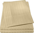 Dobby Stripe Queen Sheets - 6 Piece 1500 Supreme Collection Fine Brushed Microfiber Deep Pocket Queen Sheet Set Bedding - 2 Extra Pillow Cases, Great Value, Queen, Dobby Sage