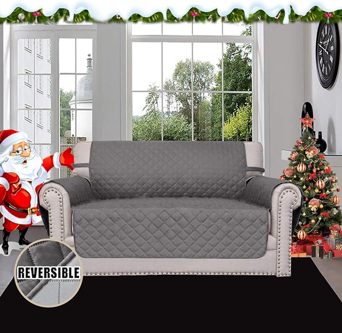 Easy-Going Reversible Couch Cover, 2 Cushion Sofa, Slipcover - Image 2