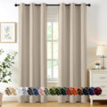 MIULEE Blackout Curtains for Bedroom 2 Panels 40 x 84 Inch Long Light Beige | by MIULEE