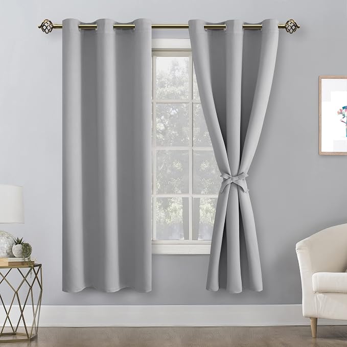 Blackout Curtains for Bedroom, 38 x 63 Inches Length, Window Curtains for - Image 8