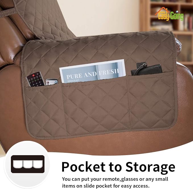 Easy-Going Reversible Couch Cover, Oversized Recliner, Water Resistant - Image 3