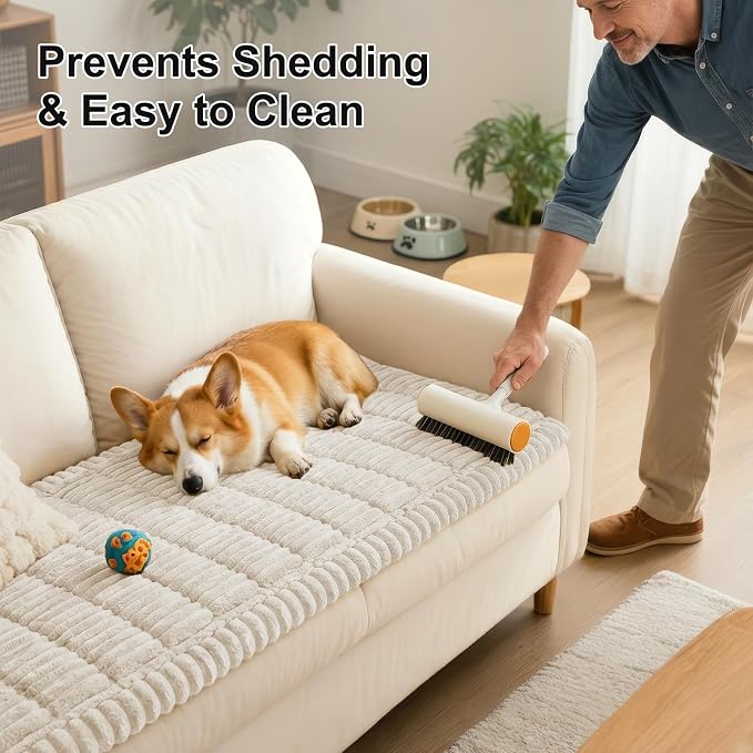 Smiry Couch Cover for Dogs, Non Slip Washable Sofa Protector for Pets | Soft - Image 7