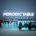 The Periodic Table of My Life Neon Sign, Dimmable Science-Themed Neon Light for Bedroom, Dorm, Geek Gifts