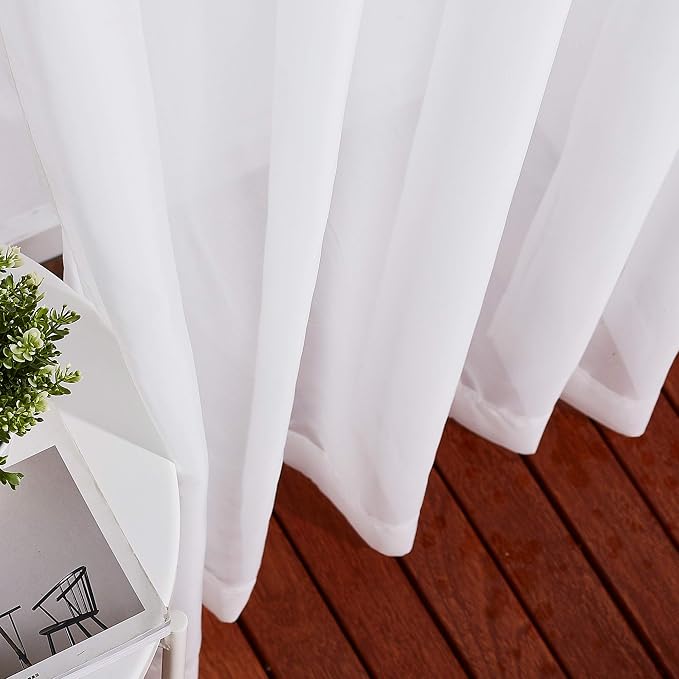 NICETOWN Sheer Window Curtains for Bedroom, Grommet Airy and Breathable Soft - Image 5