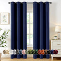MIULEE Blackout Curtains for Bedroom 2 Panels 40 x 78 Inch Long Navy Blue | by MIULEE