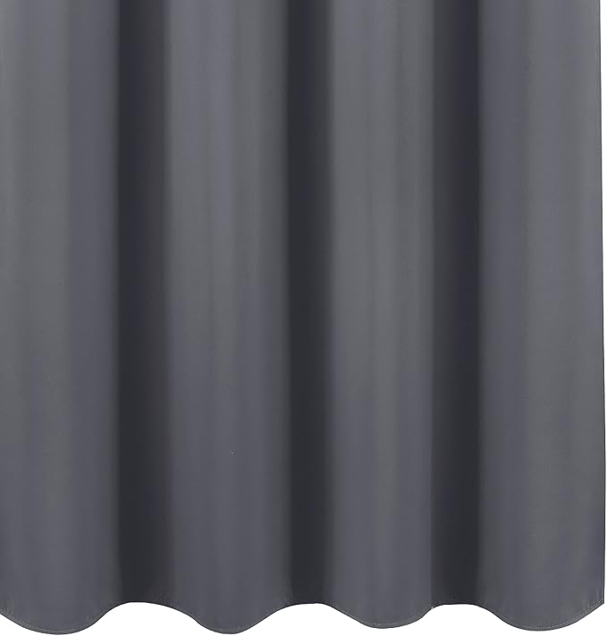 Blackout Curtains 42 x 95 inch/Dark Grey Curtains Set of 2 Panels/Thermal - Image 9