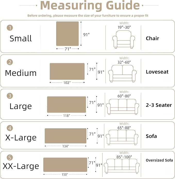 Couch Cover for Dogs Washable Sofa Cover, Sectional Couch Covers, Sofa Covers - Image 2