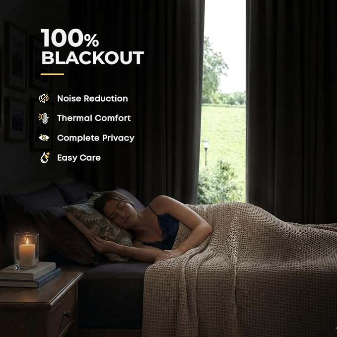 INOVADAY 100% Blackout Curtains - Image 2