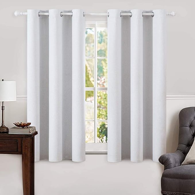 MIULEE 100% Blackout Linen Curtains by MIULEE
