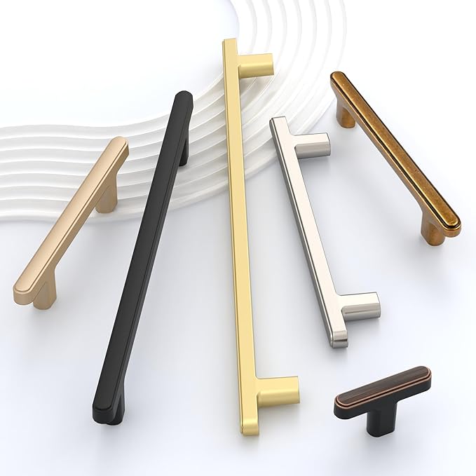 10 Pack 5 Inch(128mm) Kitchen Cabinet Handles Brushed Satin Nickel Cabinet Pulls Kitchen Cabinet Hardware Drawer Pulls for Cupboard Wardrobe