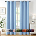 MIULEE Blackout Curtains for Bedroom 2 Panels 40 x 72 Inch Long Sky Blue | by MIULEE