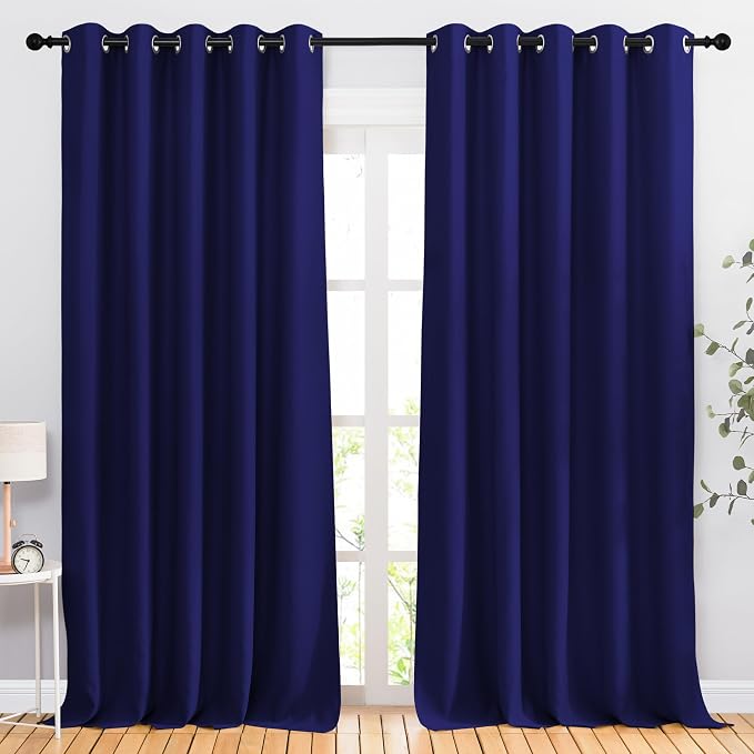 NICETOWN Blackout Room Divider Curtains 118 inches Long 2 Panels, Grommet by NICETOWN
