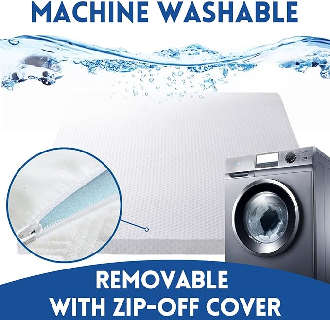 EDILLY 3 Inch Cooling Gel Memory Foam Mattress Topper King Size,with Removable & Washable Bamboo Cover,Soft Breathable Mattress Pad,Bed Topper for Back Pain Relief (76x80)