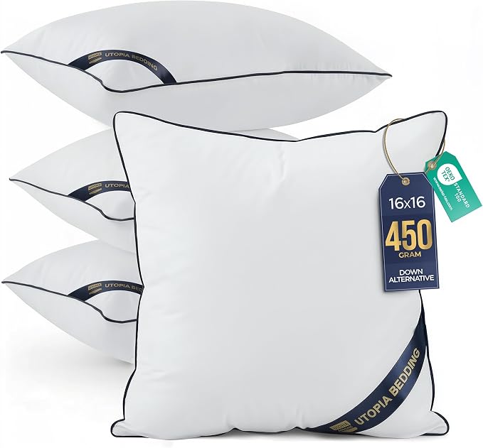 Utopia Bedding 16x16 Throw Pillow Inserts, Decorative Pillows, Plush & by UTOPIABEDDING