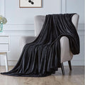 Walensee Fleece Blanket Plush Throw Fuzzy Lightweight (XL-Twin Size 66x90 Black) Super Soft Microfiber Flannel Blankets for Couch, Bed, Sofa Ultra Luxurious Warm and Cozy for All Seasons