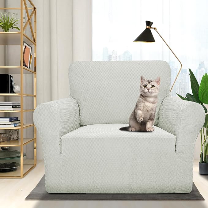 ZNSAYOTX 1 Piece Jacquard Chair Slipcovers - Image 2