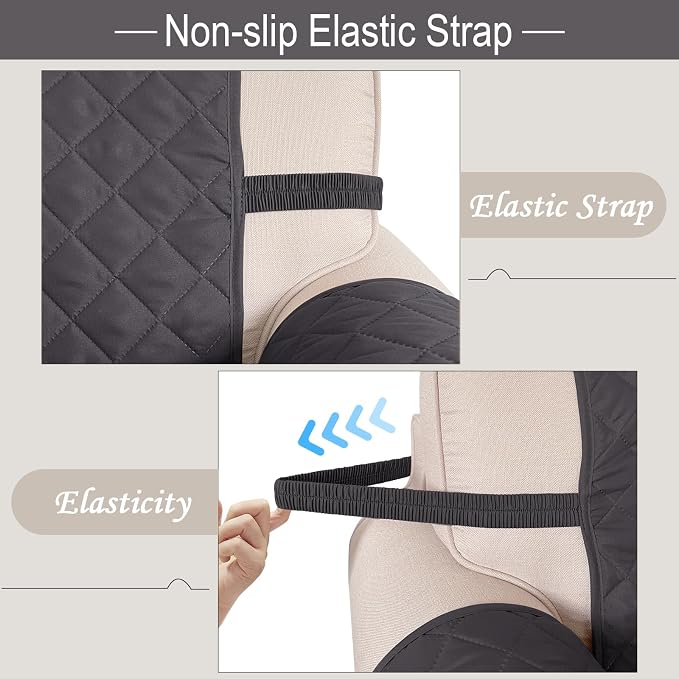 Reversible Oversized Sofa Covers, XL Sofa, Dark Grey/Dark Grey - Image 2