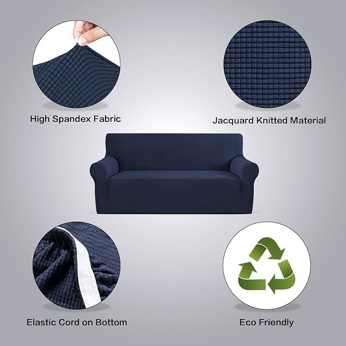 H.VERSAILTEX Stretch Oversized Sofa Cover 1 Piece Sofa Slipcovers - Image 4