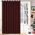 Yakamok Burgundy Red Room Darkening Curtains 84 inch Sliding Door Drapes | 1 by Yakamok