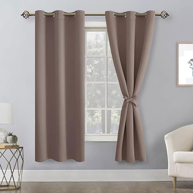 Blackout Curtains for Bedroom, 42 x 63 Inches Length, 2 Panels | Thermal - Image 8