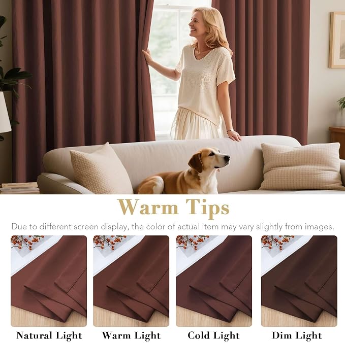 H.VERSAILTEX Thermal Insulated Blackout Window Panels Microfiber - Image 5