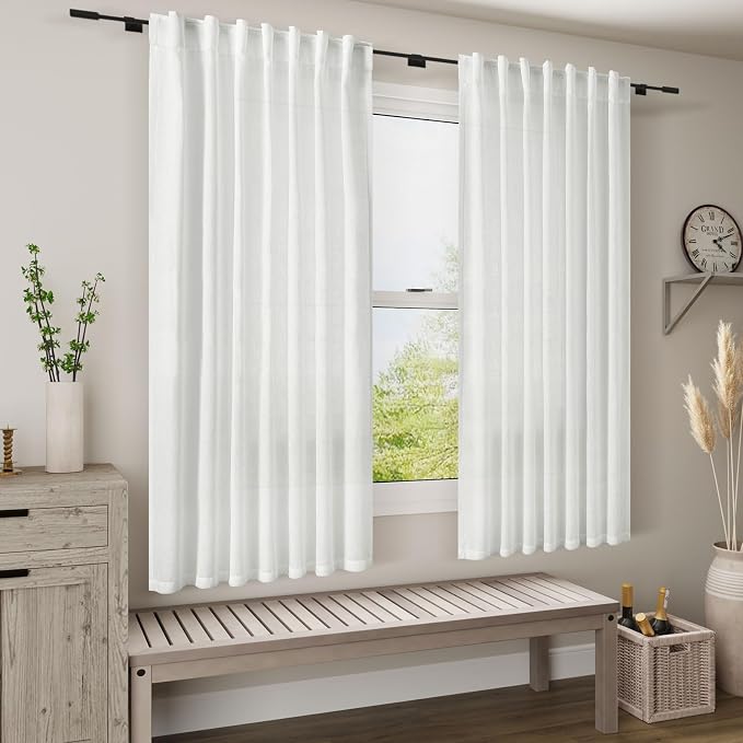 Kitchen Curtains Linen 36 Inch Length - Image 8