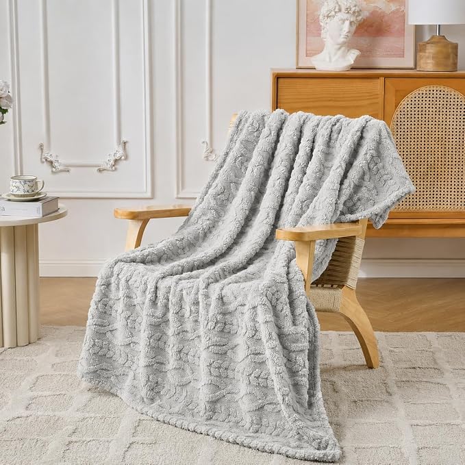 Grey Throw Blanket - Image 7